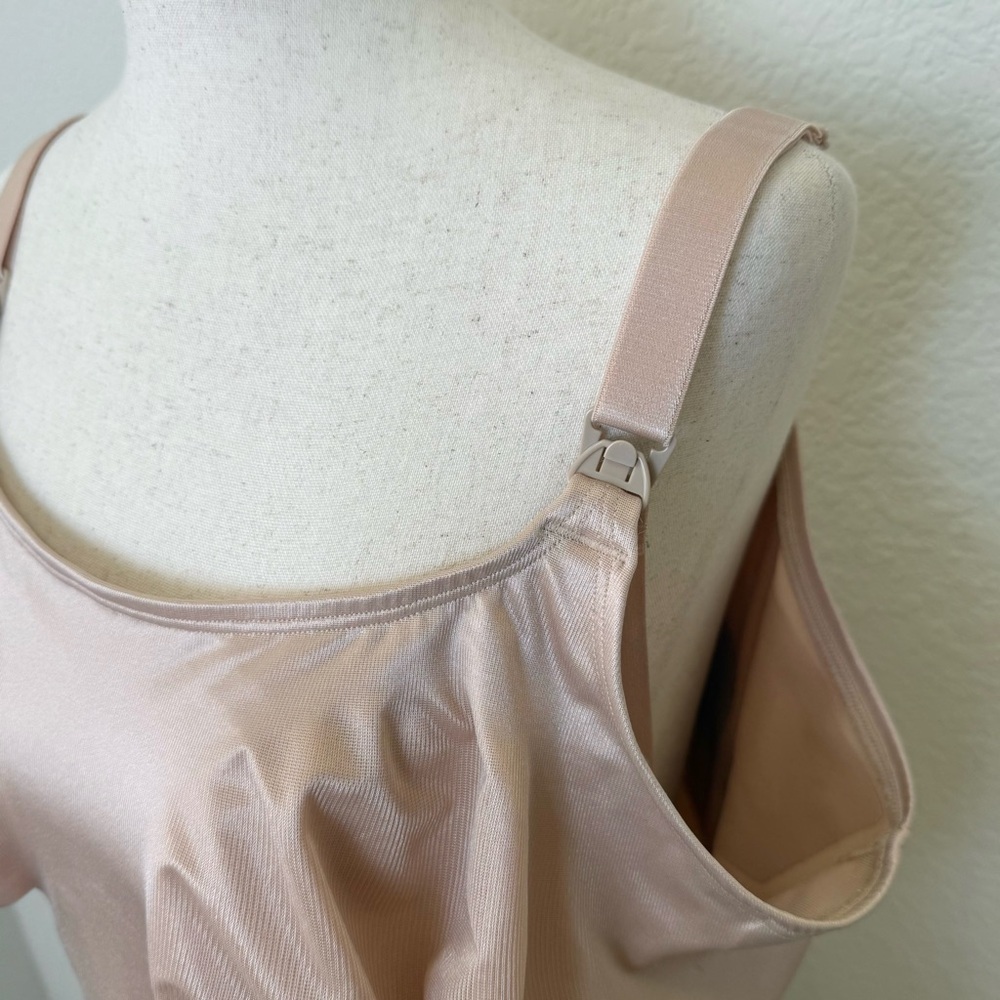 Ruby Ribbon Nursing Cami Tan Tank Top Size 46 - Picture 7 of 13